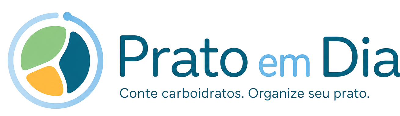 Prato em Dia - Conte carboidratos. Organize seu prato.